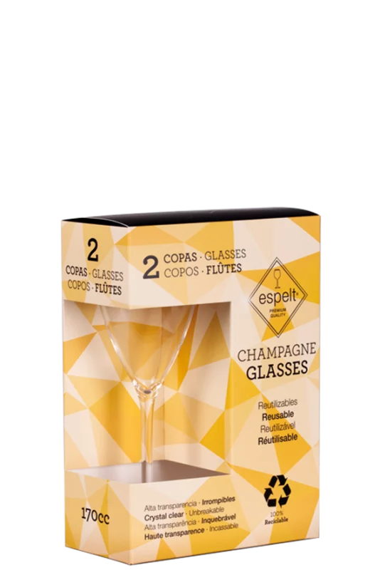 Pack 2 Copas Cava Parellada de plástico Tritán